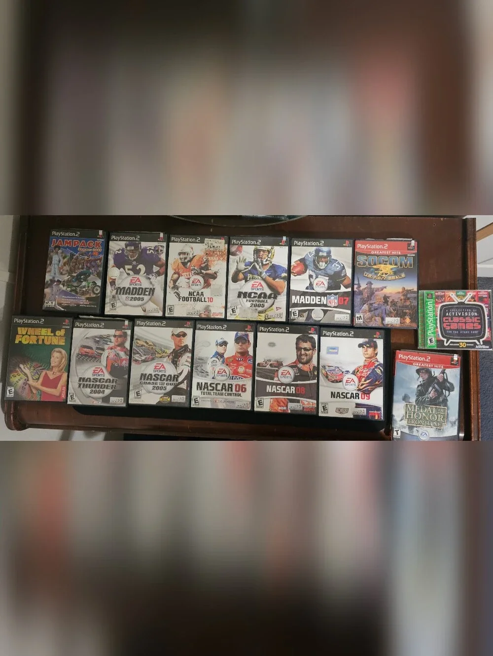 Sony PlayStation 2 Sports Game Lot NCAA Football, Nascar, and much more